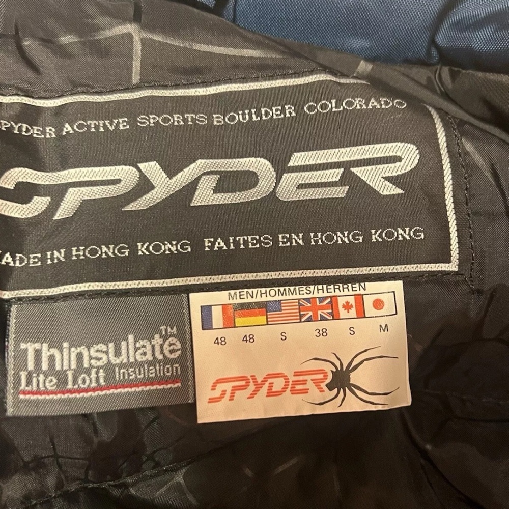 Spyder Ski Jacket American Airlines Team Thinsulate Mens Small New Vinta… - Picture 5 of 6